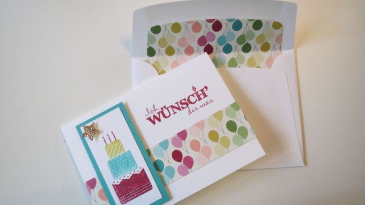 Ich wünsch Dir was B-day Karte Stempelwalkuere