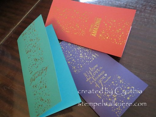 Spotty jewel cards Stempelwalkuere 1