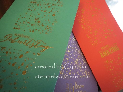 Spotty jewel cards Stempelwalkuere 2