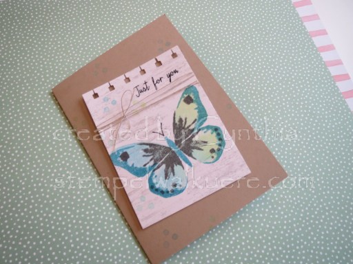 Just for you butterfly Card Stempelwalküre 1