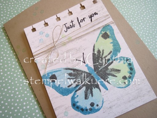 Just for you butterfly Card Stempelwalküre 2