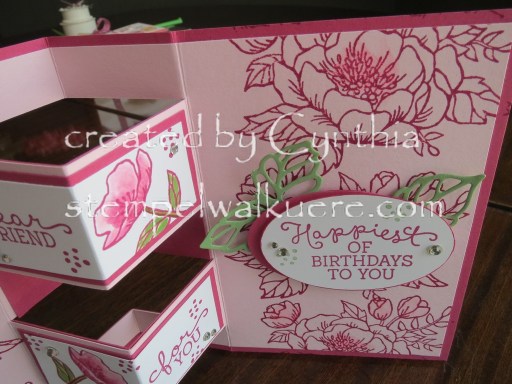 Fancy fold Happy B-day Stempelwalküre 1a