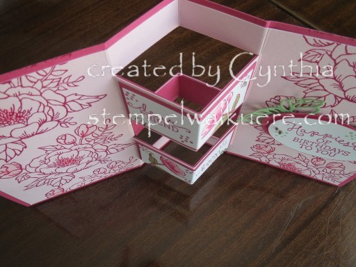 Fancy fold Happy B-day Stempelwalküre 1e